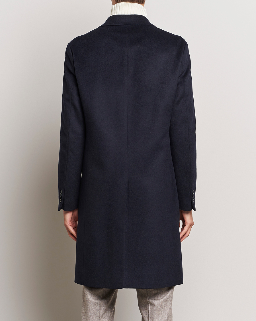 Herre | Jakker | Oscar Jacobson | Slater Wool/Cashmere Double Breasted Coat Navy