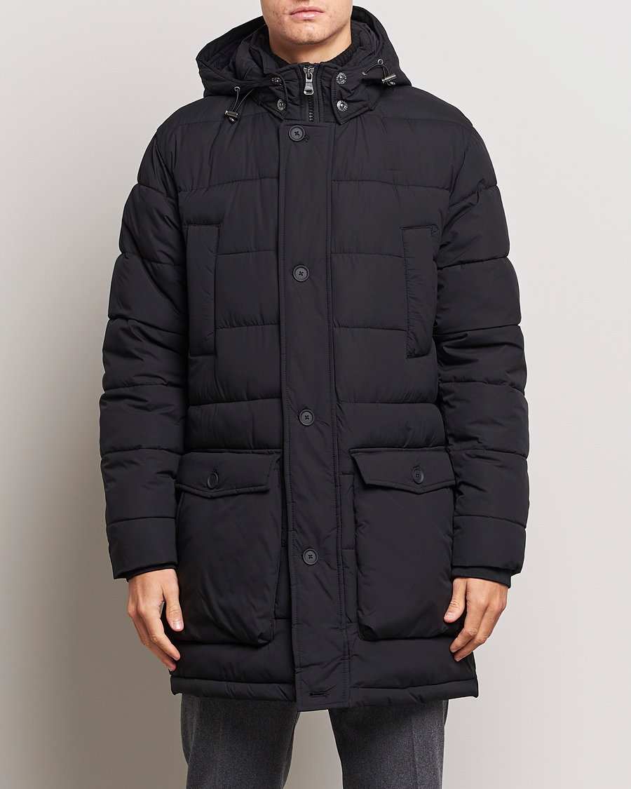Herre | Jakker | Oscar Jacobson | Stormar Padded Nylon Parka Black