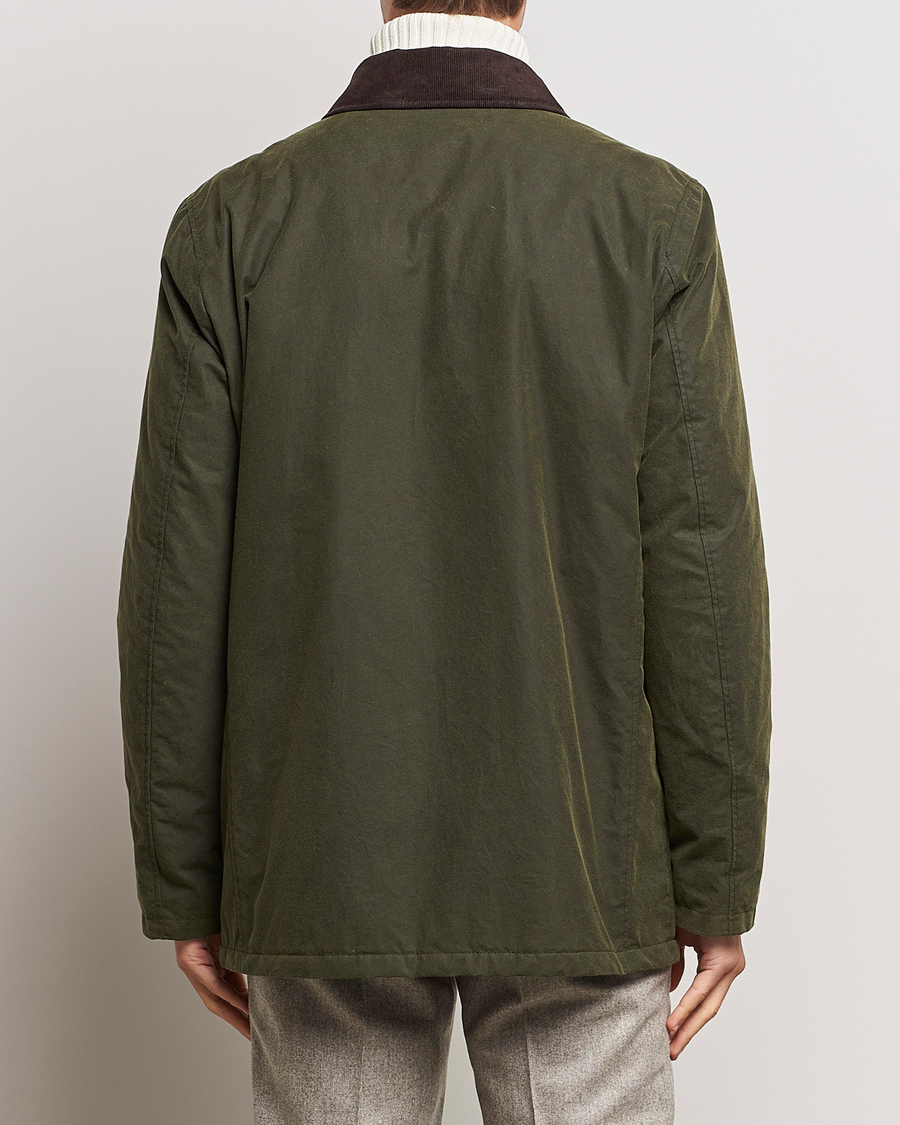 Herre | Jakker | Oscar Jacobson | Colewyn Waxed Padded Jacket Olive