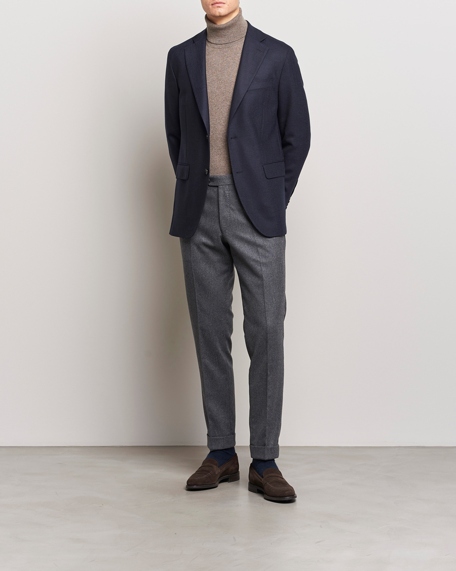 Herre | Blazere & jakker | Oscar Jacobson | Fogerty Structured Wool Blazer Navy