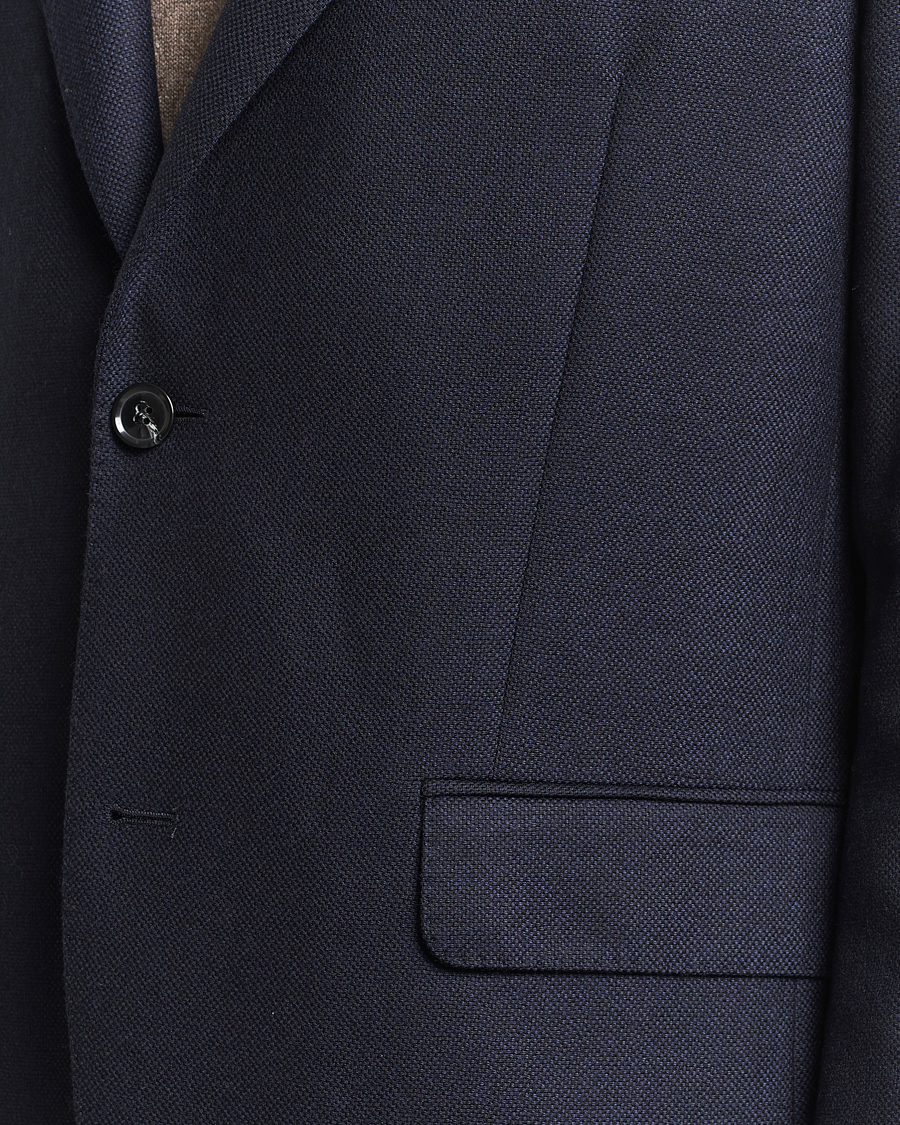Herre | Blazere & jakker | Oscar Jacobson | Fogerty Structured Wool Blazer Navy