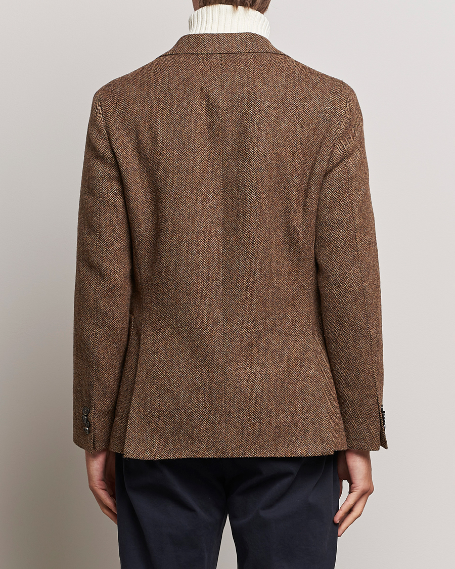 Herre | Blazere & jakker | Oscar Jacobson | Fogerty Moon Herringbone Tweed Blazer Beige