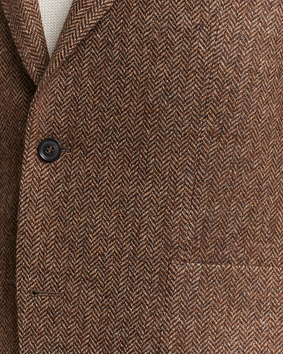 Herre | Blazere & jakker | Oscar Jacobson | Fogerty Moon Herringbone Tweed Blazer Beige
