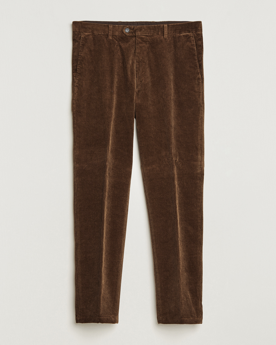 Herre | Bukser | Oscar Jacobson | Denz Corduroy Trousers Camel