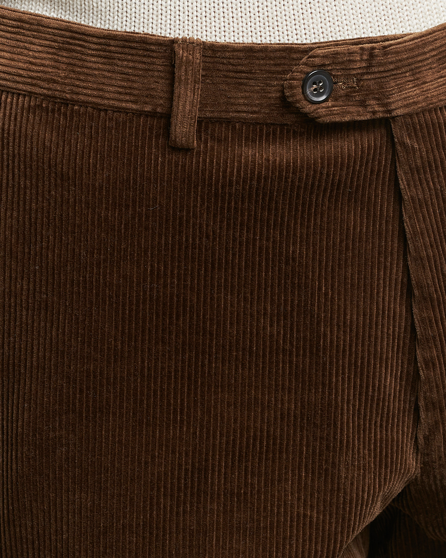 Herre | Bukser | Oscar Jacobson | Denz Corduroy Trousers Camel