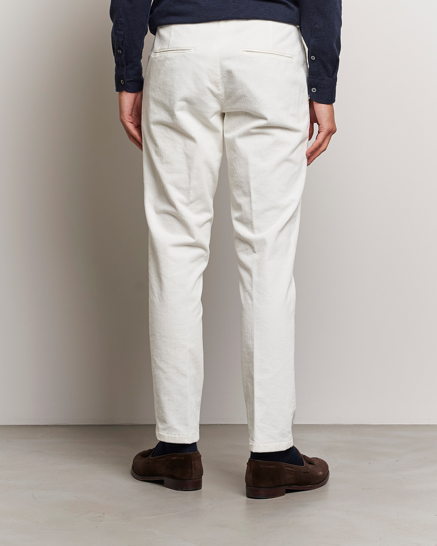 Herre | Bukser | Oscar Jacobson | Denz Corduroy Trousers White