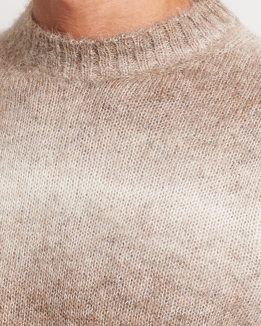 Herre | Trøjer | Oscar Jacobson | Valter Alpaca Knitted Sweater Beige