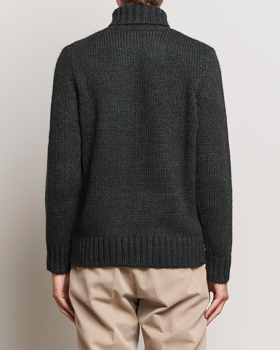 Herre | Trøjer | Oscar Jacobson | Rod Wool/Alpaca Heavy Knit Rollneck Green