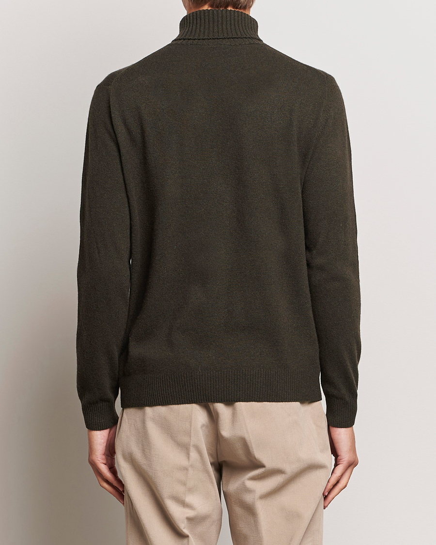 Herre | Trøjer | Oscar Jacobson | Salim Wool/Cashmere Rollneck Green