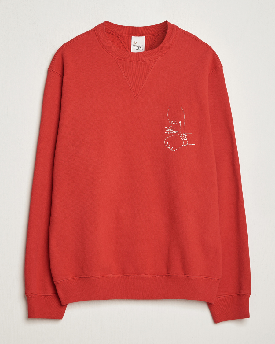 Herre | Trøjer | Nudie Jeans | Lasse Future Crew Neck Sweatshirt Red Alert