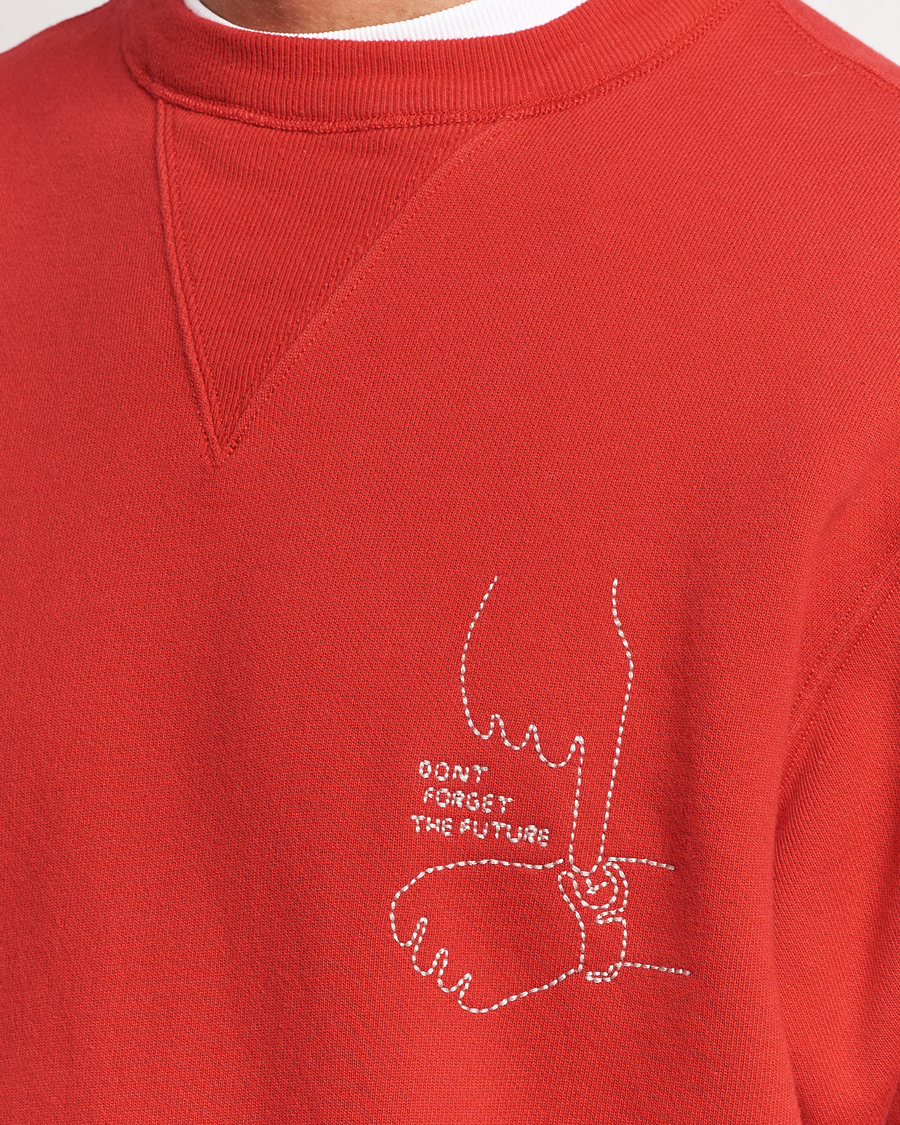 Herre | Trøjer | Nudie Jeans | Lasse Future Crew Neck Sweatshirt Red Alert