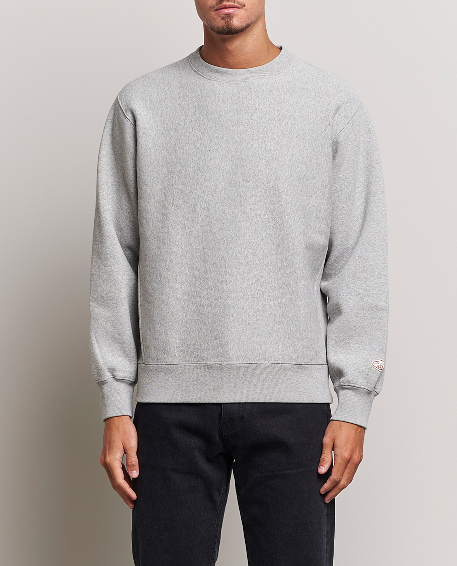 Herre | Grå sweatshirts | Nudie Jeans | Hasse Crew Neck Sweatshirt Grey Melange