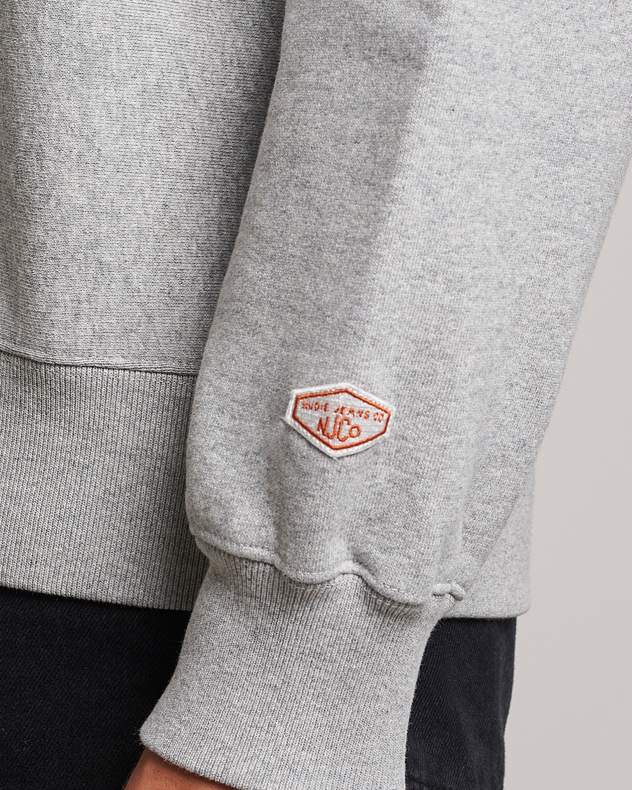 Herre | Trøjer | Nudie Jeans | Hasse Crew Neck Sweatshirt Grey Melange