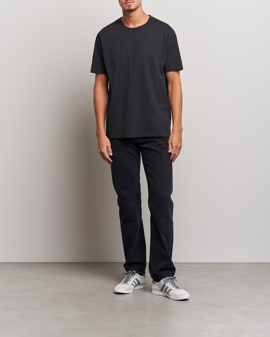 Herre | T-Shirts | Nudie Jeans | Uno Everyday Crew Neck T-Shirt Black