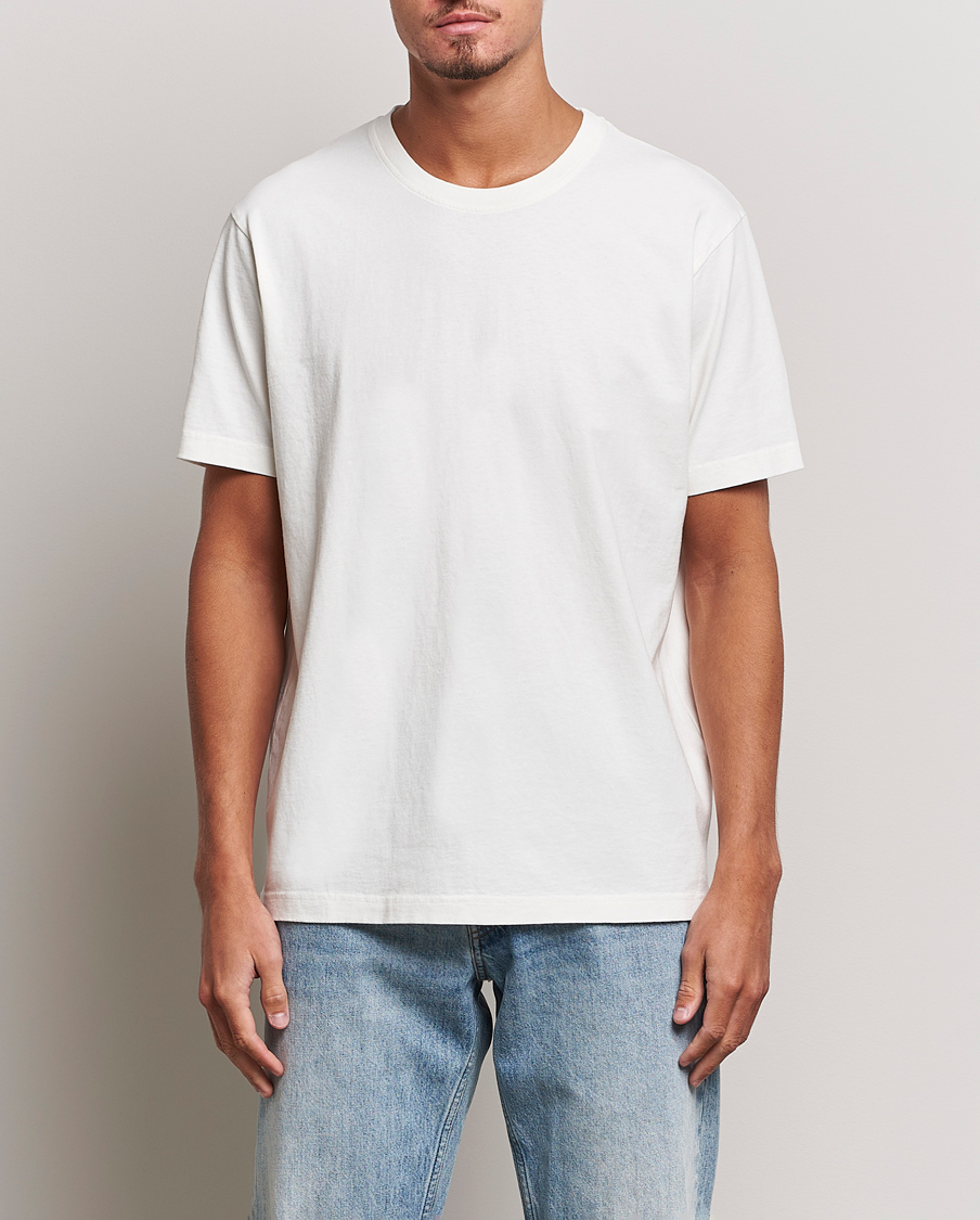 Herre | Tøj | Nudie Jeans | Uno Everyday Crew Neck T-Shirt Chalk White