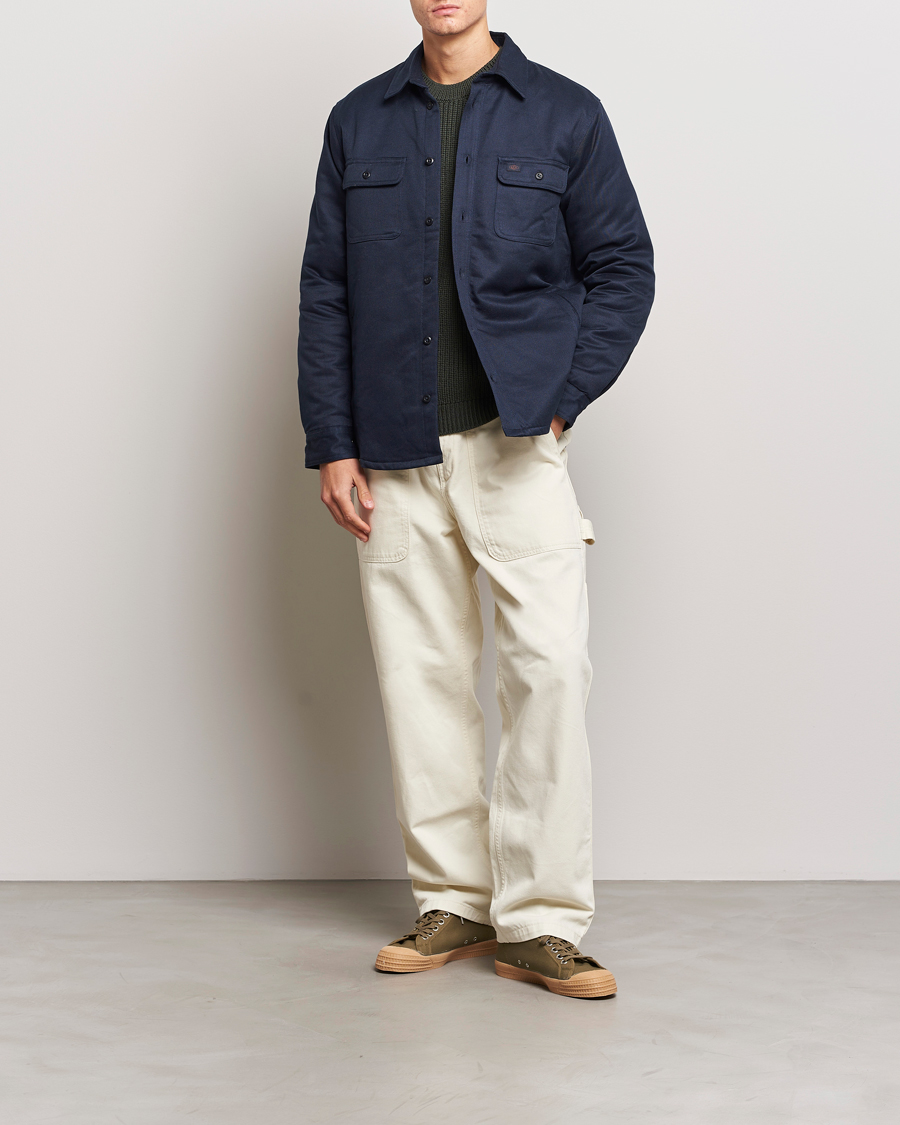 Herre | Jakker | Nudie Jeans | Glenn Padded Shirt Jacket Navy