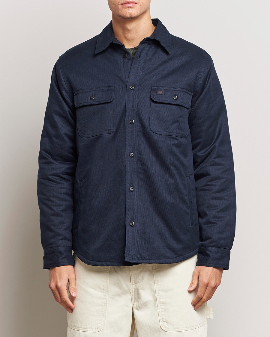 Herre | Jakker | Nudie Jeans | Glenn Padded Shirt Jacket Navy