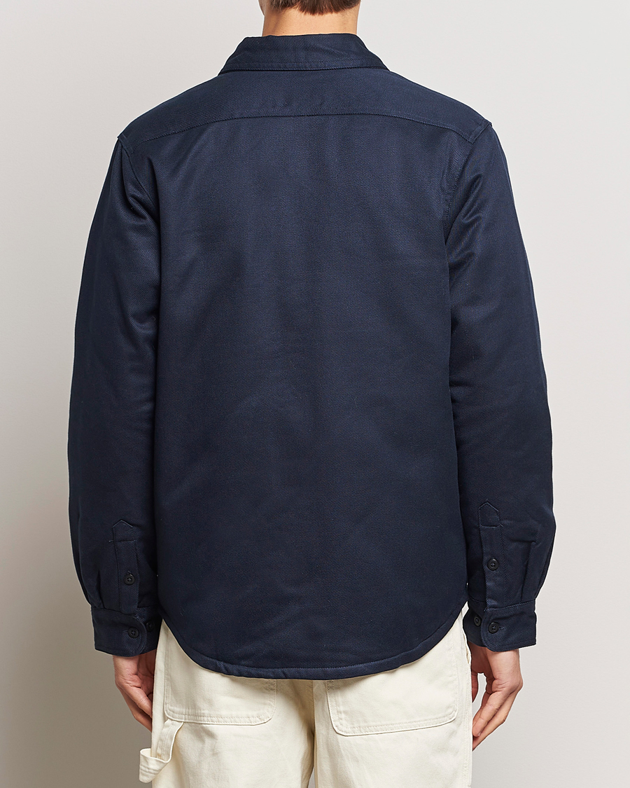 Herre | Jakker | Nudie Jeans | Glenn Padded Shirt Jacket Navy