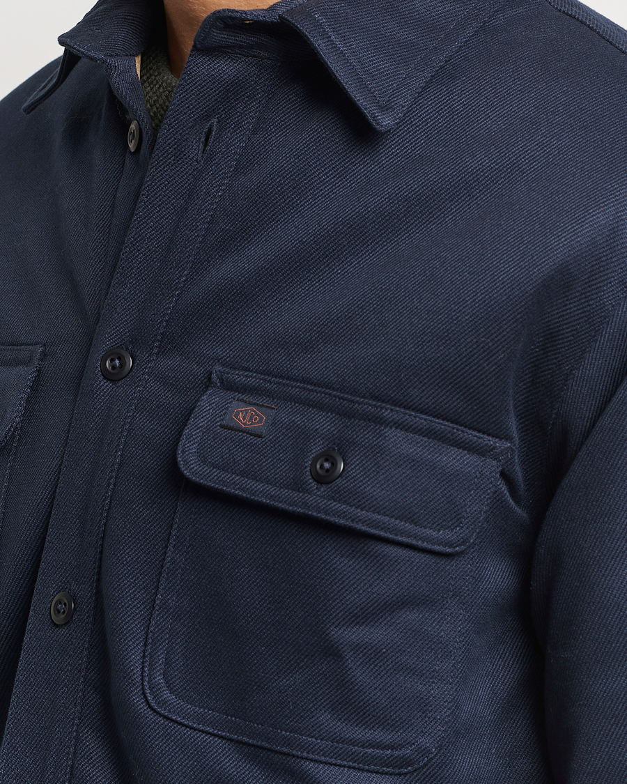 Herre | Jakker | Nudie Jeans | Glenn Padded Shirt Jacket Navy