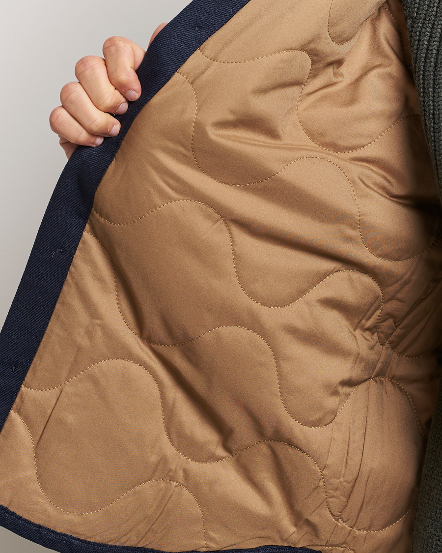 Herre | Jakker | Nudie Jeans | Glenn Padded Shirt Jacket Navy