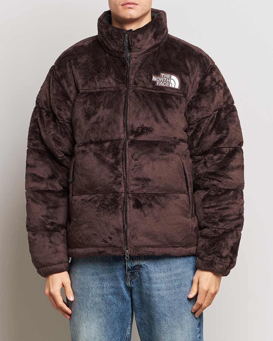 Herre |  | The North Face | 1996 Retro Nuptse Fleece Velour Jacket Coal Brown