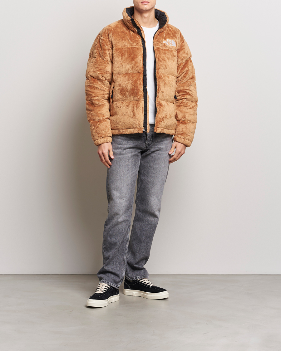 Herre | Jakker | The North Face | urb1996 Retro Nuptse Fleece Velour Jacket Almond Butter