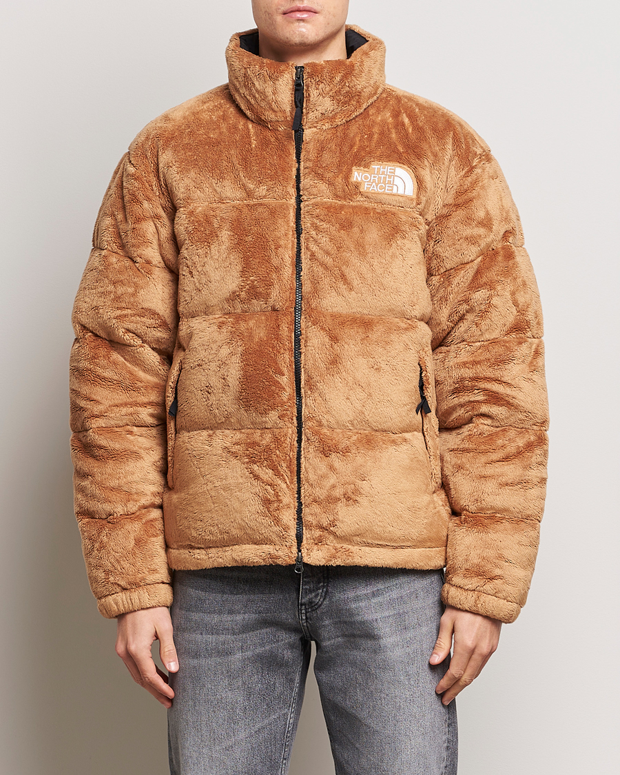 Herre | Jakker | The North Face | urb1996 Retro Nuptse Fleece Velour Jacket Almond Butter