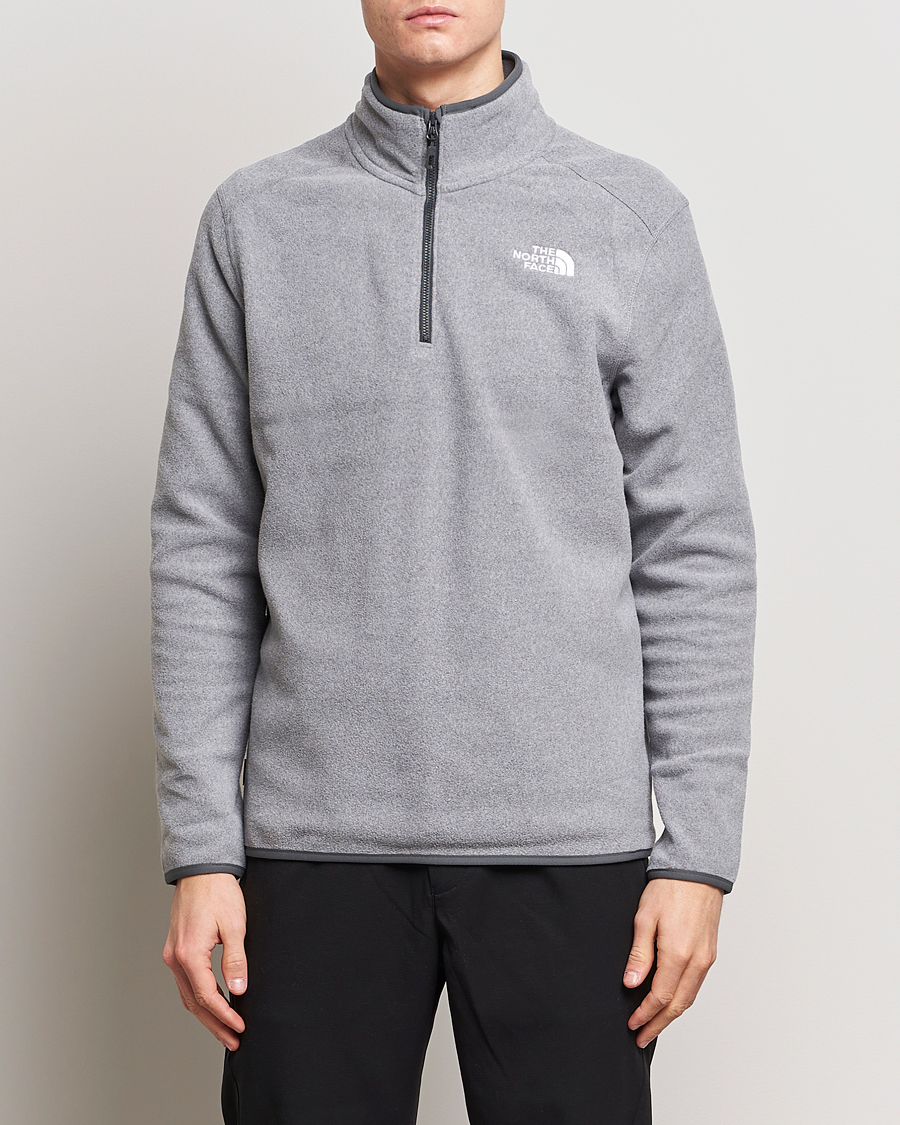 Herre | The North Face | The North Face | 100 Glacier 1/4 Zip Grey Heather