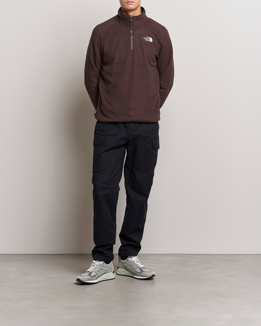 Herre | Trøjer | The North Face | 100 Glacier 1/4 Zip Coal Brown