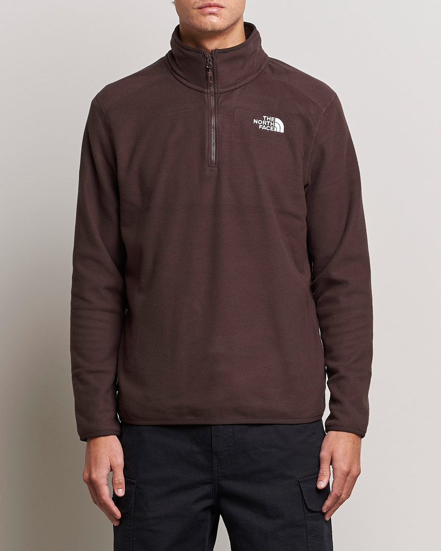 Herre | The North Face | The North Face | 100 Glacier 1/4 Zip Coal Brown
