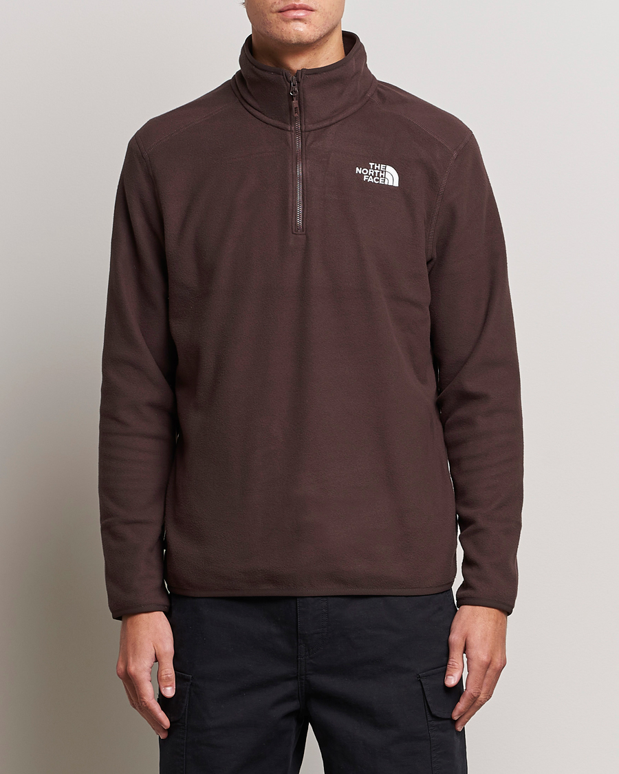 Herre | Trøjer | The North Face | 100 Glacier 1/4 Zip Coal Brown