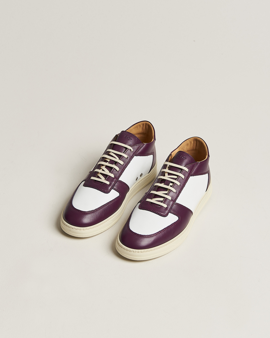 Herre | Afdelinger | CQP | Cingo Leather Sneaker Eggplant/White