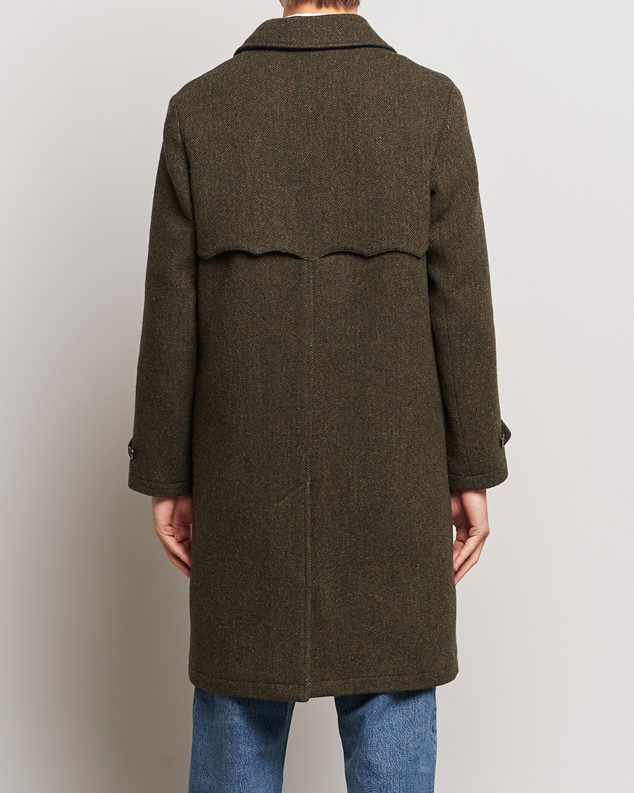 Herre | Jakker | Baracuta | Paul Herringbone Wool Coat Bark