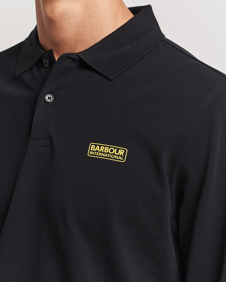 Herre | Polotrøjer | Barbour International | Essential Long Sleeve Polo Black