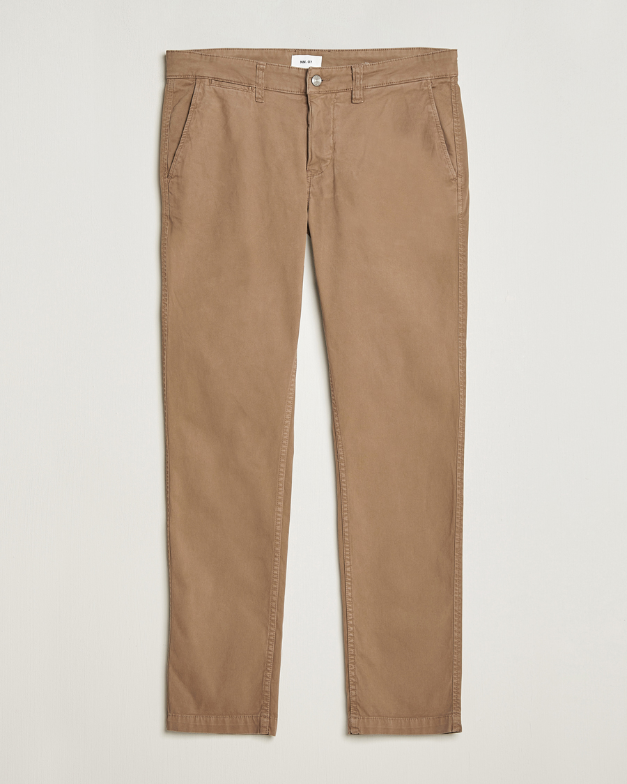 Herre | Bukser | NN07 | Marco Slim Fit Stretch Chinos Shitake