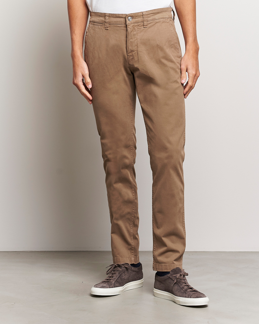 Herre | Bukser | NN07 | Marco Slim Fit Stretch Chinos Shitake