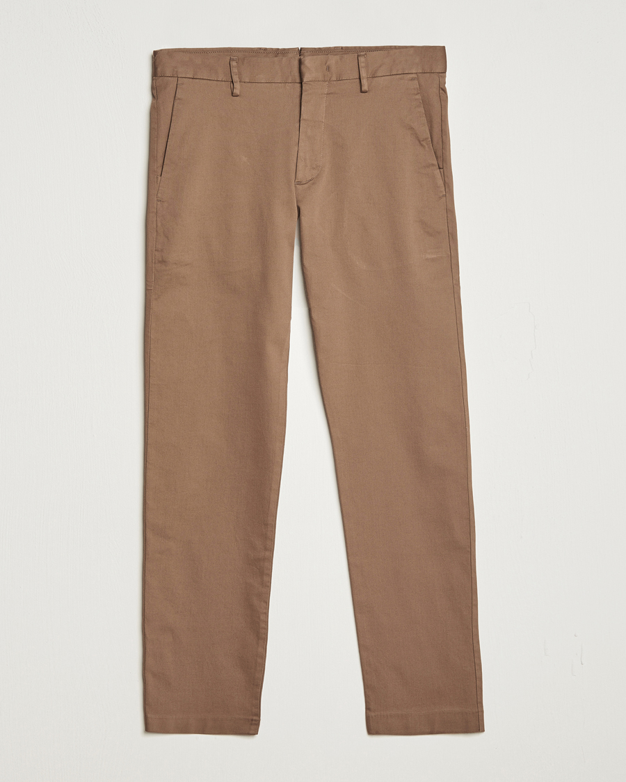 Herre | Bukser | NN07 | Theo Regular Fit Stretch Chinos Shitake