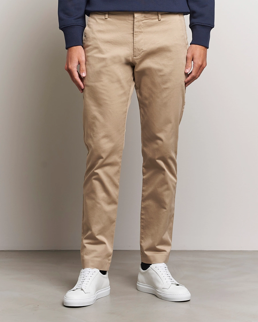 Herre | Bukser | NN07 | Theo Regular Fit Stretch Chinos Khaki