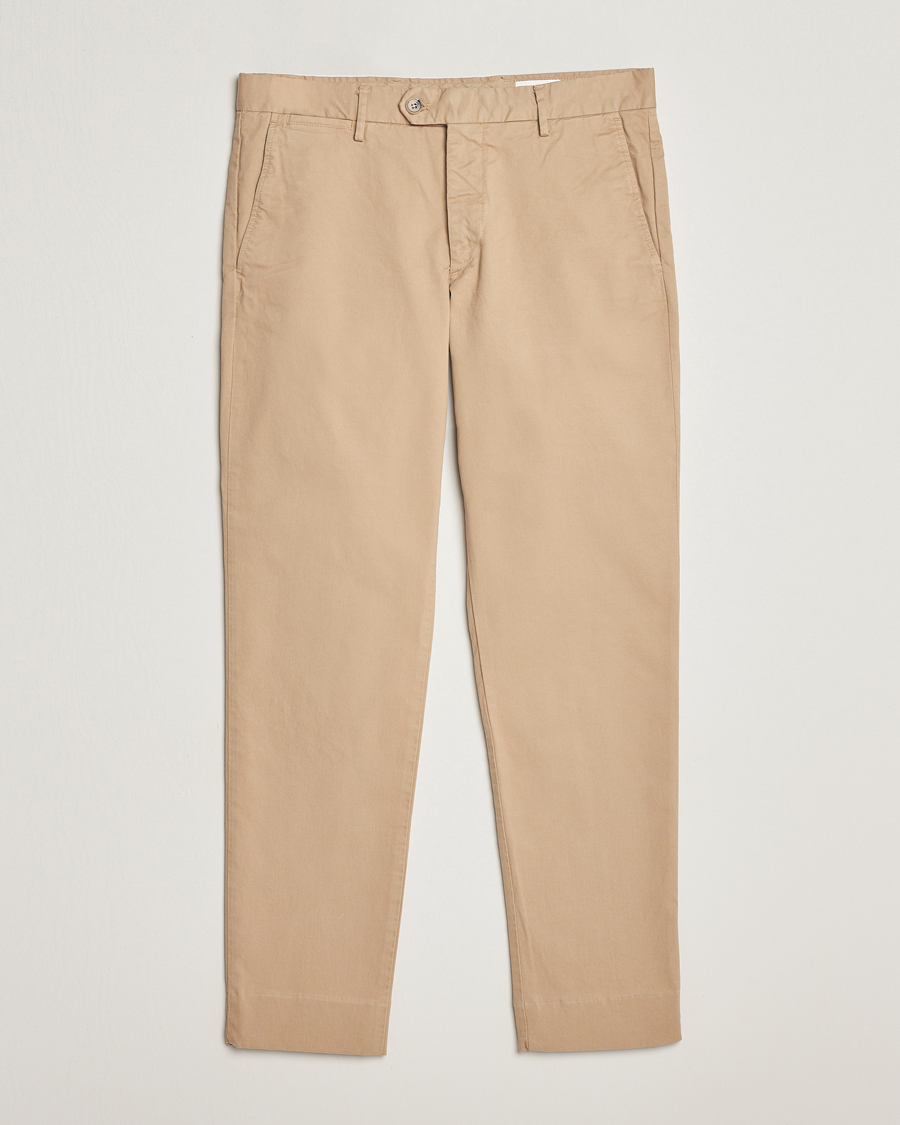 Herre | Bukser | NN07 | Wilhelm Regular Fit Stretch Chinos Khaki