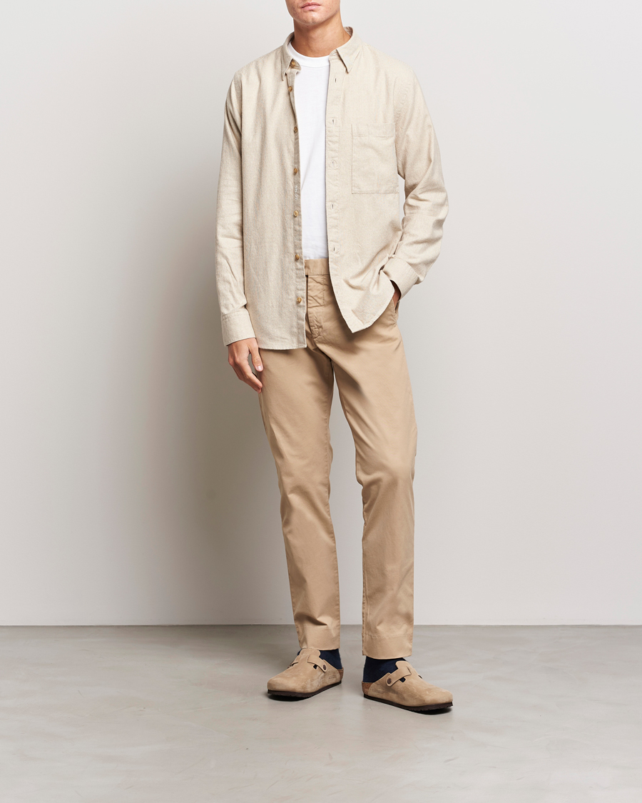 Herre | Bukser | NN07 | Wilhelm Regular Fit Stretch Chinos Khaki