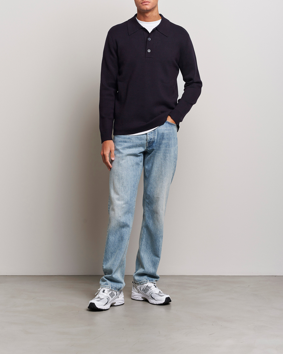 Herre | Trøjer | NN07 | Harald Cotton/Modal Polo Navy Blue