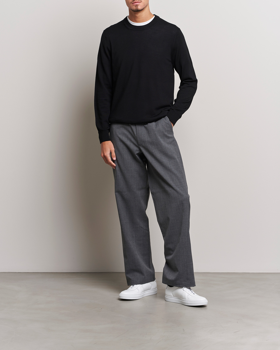 Herre | Trøjer | NN07 | Ted Merino Crew Neck Pullover Black