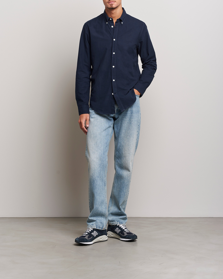 Herre | Skjorter | NN07 | Arne Button Down Oxford Shirt Navy Blue