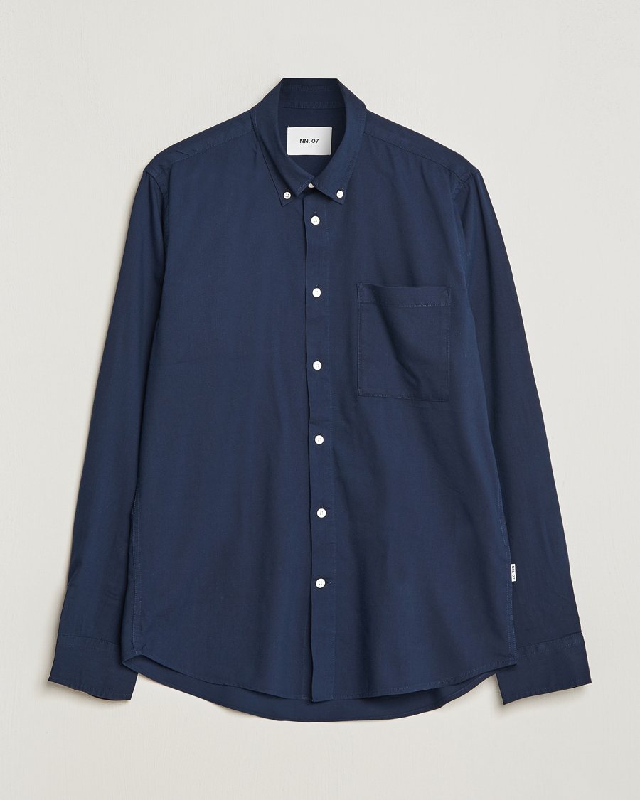Herre | Skjorter | NN07 | Arne Tencel Shirt Navy Blue