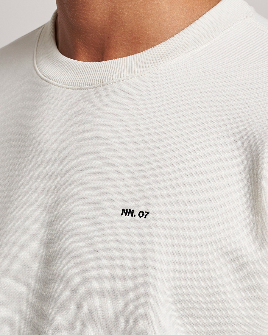 Herre | Trøjer | NN07 | Briggs Logo Crew Neck Sweatshirt Off White