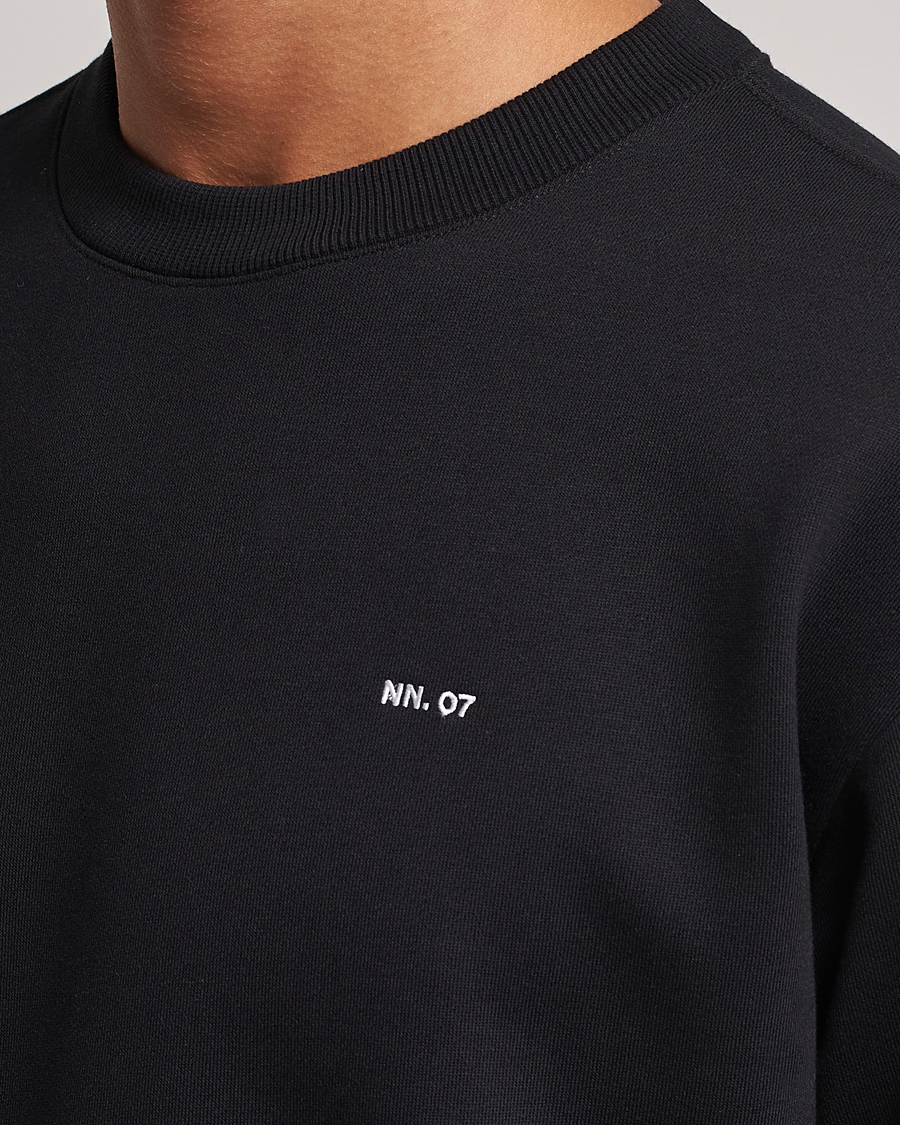 Herre | Trøjer | NN07 | Briggs Logo Crew Neck Sweatshirt Black