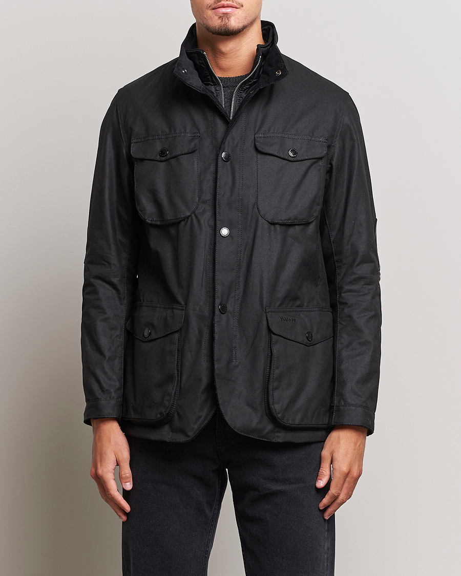 Herre | Barbour | Barbour Lifestyle | Ogston Waxed Jacket Black