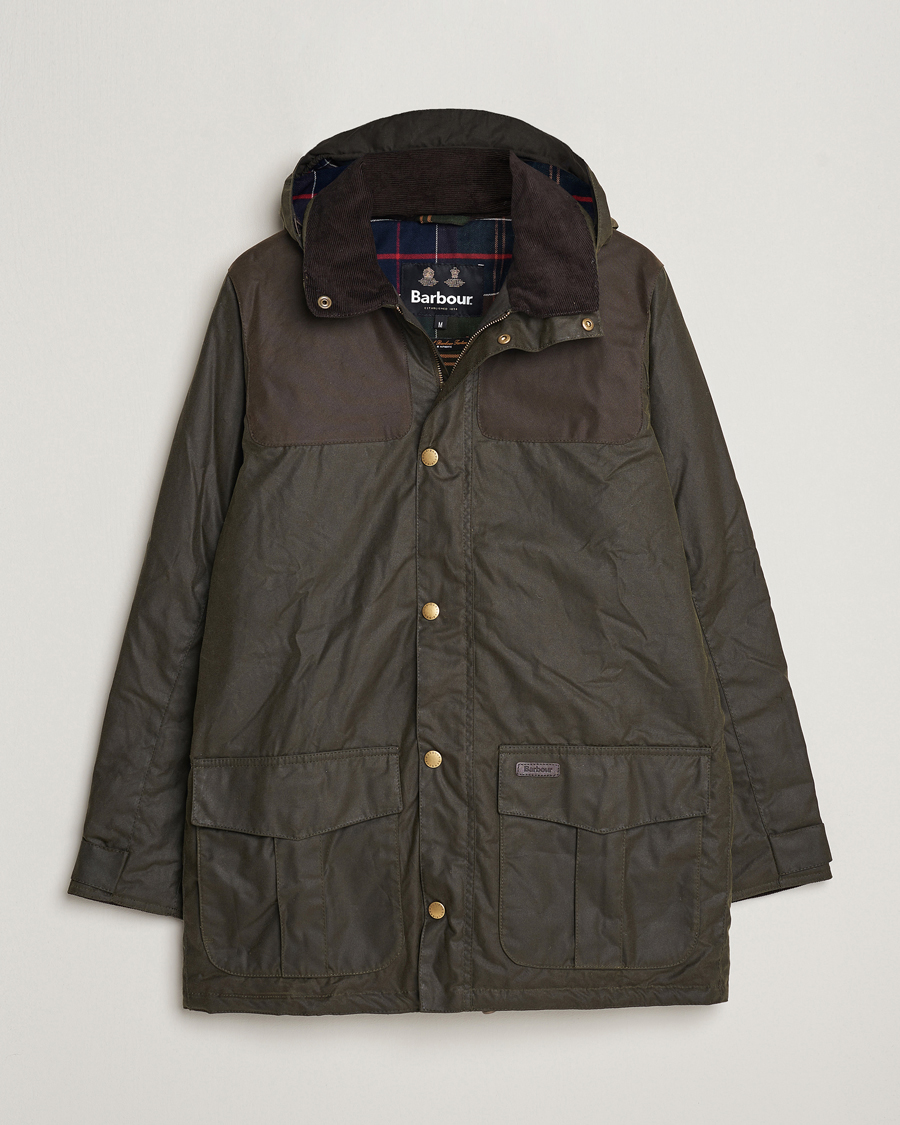 Herre | Jakker | Barbour Lifestyle | Ollerton Waxed Parka Archive Olive