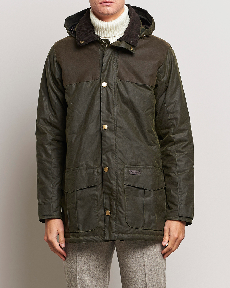 Herre | Parkas | Barbour Lifestyle | Ollerton Waxed Parka Archive Olive