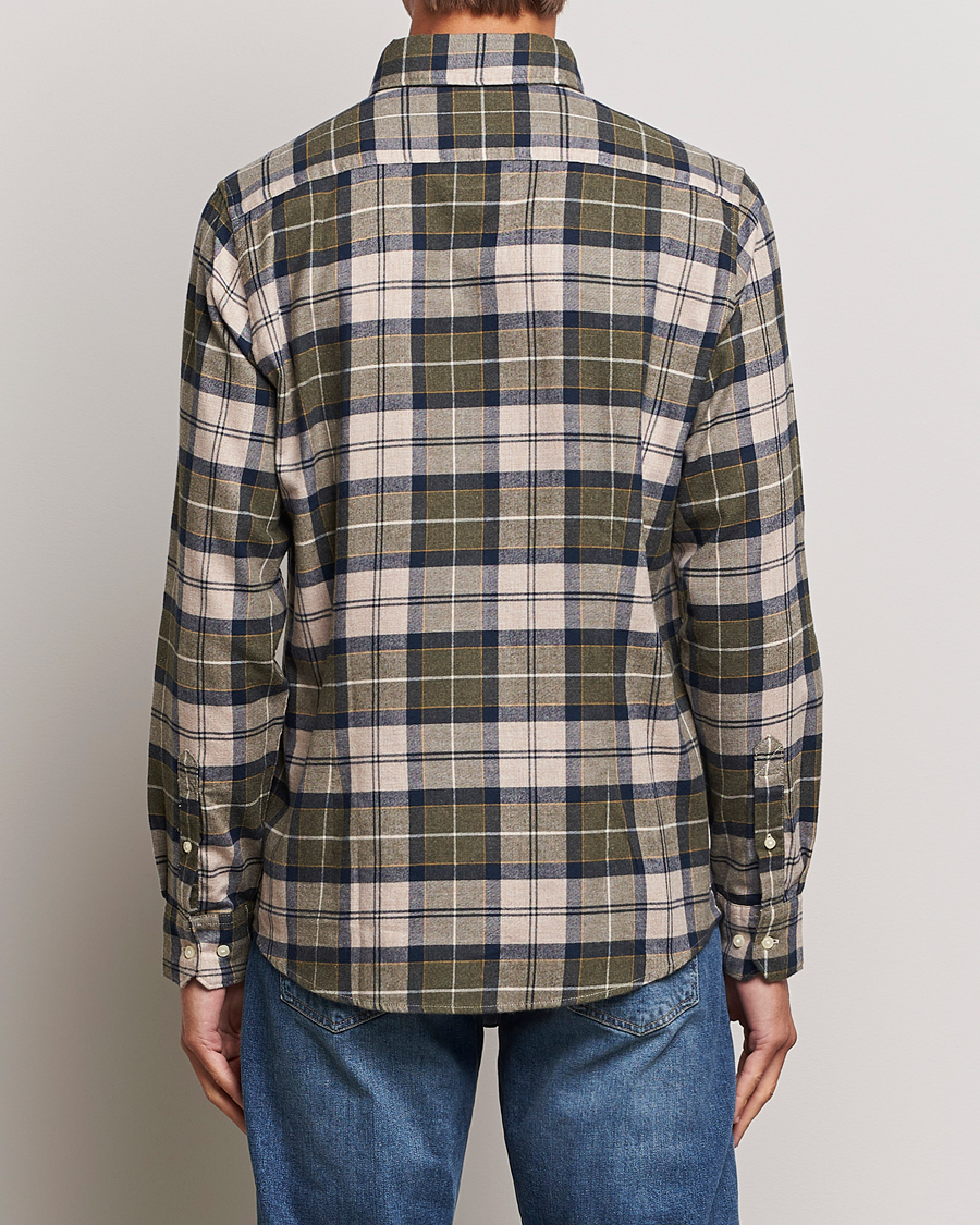 Herre | Skjorter | Barbour Lifestyle | Flannel Check Shirt Forest Mist